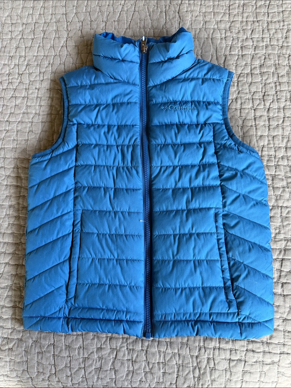 Columbia Kids Bright Blue Quilted Puffer Vest - Size XS (ages 6-7)